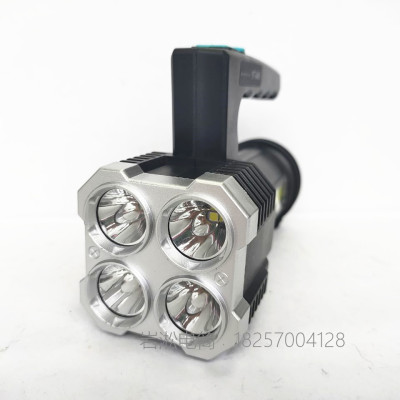 Cross-Border Hot Multi-Lamp Handheld Searchlight Cob Flashlight Tube USB Charging Flashlight