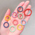 Korean Style Basic Hair Rope Children Does Not Hurt Hair Rubber Bands Color Hairtie 100 Bags Plush Hair Ring Hair Accessories for Women