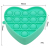 Women Autism Coin Storage Bag Reliever Stress Zipper Push Bubble Purse Silicone Sensory Fidget Coin Purse