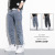 Jeans Men's 2021 New Summer Thin Loose Tappered Cropped Pants Fashion Brand Men's Elastic Waist Casual Pants