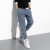 Jeans Men's 2021 New Summer Thin Loose Tappered Cropped Pants Fashion Brand Men's Elastic Waist Casual Pants