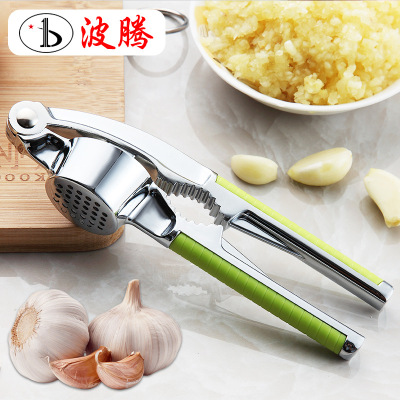 Kitchen Multi-Functional Garlic Press Stainless Steel Garlic Masher Manual Mashed Garlic Mashed Garlic Ginger Garlic Smasher