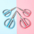 Colorful Air Cushion Comfortable Office Scissors Student Handmade Art Scissors Multifunctional Strong Kitchen Multipurpose Scissors