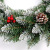 270cm Encrypted Mixed Sticky Snow Christmas Decoration Garland Rattan Door Hanging Hotel Show Window Scene Decoration Pendant