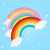 Hand Game Colorful Autism Sensory Toys Silicone Bubble Stress Relief Toys Children Large Rainbow Clouds Fidget Toys