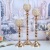 European Crystal Candlestick Metal Candle Holder Candlelight Dinner Decoration Ornaments Candle Holder Candle Cup