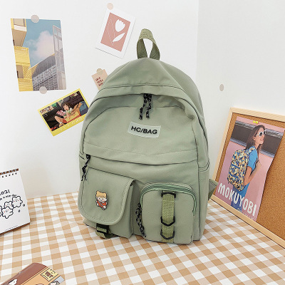 Hong Kong Style Schoolbag Women's Korean-Style High School Student Junior High School Student Large Capacity Fresh Mori Style Campus College Style Backpack