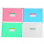 Pp Multi-Color Subject Bag A4 Flat Zipper Bag Information Bag Document Storage [Wholesale and Retail] Spot Supply