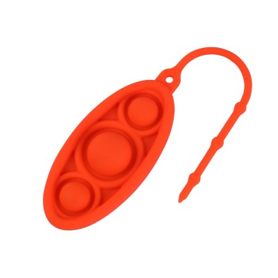 Mini Sensory Toy Key Chain Finger Bubble Stress Relief Toy Keyring Fidget Football Simple Toys Keychains
