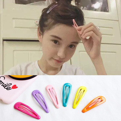 Korean Popular Trendy Hair Accessories for Fair Lady Small Clip Drip Color BB Clip Basic Style Candy Color BB Clip