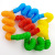 Relieve Stress Fidget Toy Colorful Plastic Fidget Anti Stress Toy Squeeze Straw Kids Educational Anti Stress Folding 