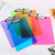 Office Supplies Folder Writing Pad A4 Color Plastic Plywood with Engraved Ruler Can Be Hung Transparent Flat Clip