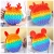 Adult Silicone Ox Horn Single Shoulder Bags Rainbow Deer Horn Rabbit Sensory Push Bubble Fidget Bags