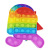 Autism Square Squeeze Stress Reliever Toy Silicone Push It Bubble Sensory Toy Simple Rainbow Tie Dye Fidget Toys