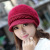 Plus Fluff Knitted Hat Trendy Peaked Cap Winter Autumn and Winter Women Beret Rabbit Fur Hat Woolen Cap 2021