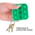 Stress Relief Key Chain Baby Silicone Handheld Fidget Hand Toys Mini Heart Shape Fidget Toy Keychain