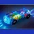 Electric Universal Light Music Transparent Gear Car Stall Luminous Night Market Park Children's Mechanical Car Toy H