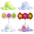 Silicone Tie Dye Squeeze Toy Mini Sensory Finger Bubble Toys Stress Relief Reversible Octopus Fidget Keychains