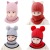 Children's Hat Autumn and Winter Fleece Lined Padded Warm Keeping Woolen Cap 1-2-5 Years Old Boy Girl Baby Scarf Face Care Hat