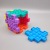 Kids Square Stress Relief Toys Diy Autism Silicone Puzzle Sensory Toys 3d Spliced Bubble Creative Cube Fidget Toys