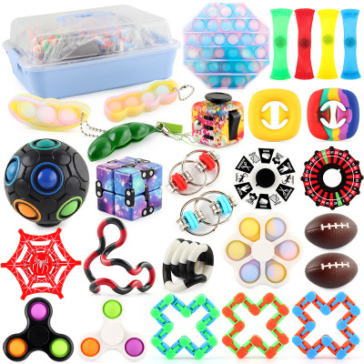 8 Kind Bubble Fidget Toys Pack,Relieve Stress Anxiety Simple Fidget Set For Kids Adults Toy Set