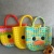 Cartoon Party Fidgets Shopping Hand Bags Kids Silicone Tote Bags Yellow Ducky Push Bubble Sensory Fidget Handbag