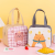 New Square Cartoon Large Capacity Insulated Bag Portable Portable Lunch Bag Outdoor Picnic Lunch Bag