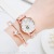 New Simple Steel Belt Women's Watch Creative Crystal Surface All-Matching Graceful Wrist Watch