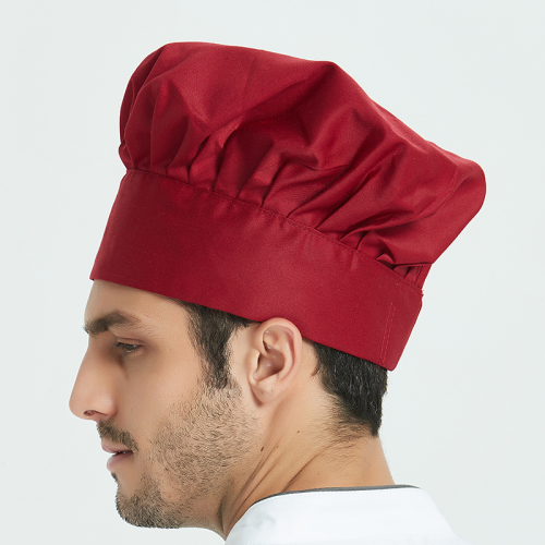 Chef Hat Work Men‘s Summer Restaurant Kitchen Kindergarten Canteen Hotel Kitchen Dust-Proof Cloth Hat Baking Hat