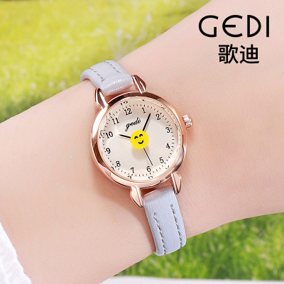 Gedi Gedi Korean Style Interesting Watch Women's Belt Wrist Watch Ins Same Style Artistic Fresh Women's Watch