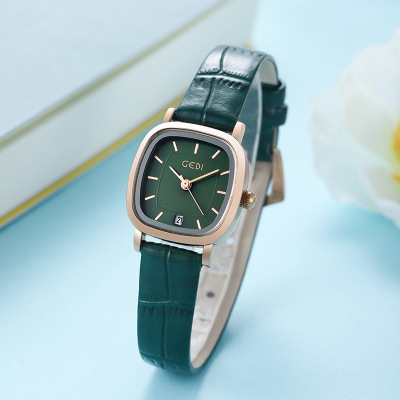 Gedi New Watch Simple Elegant Style Light Luxury Small Exquisite Women's Square Watch