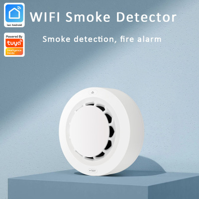 Graffiti WiFi Smoke Sensor Tuya Smoke Alarm WiFi Smoke Detector Fire Alarm