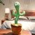 Amazon Hot Sale 120 English songs soft plush Electric cactus toy dancing plush toys Cartoon TV plush toy