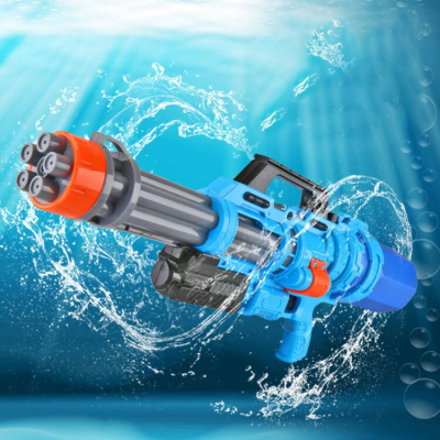 2021 New Toy Gatling Water Gun 1600ml Large Capacity Gatling Water Gun High Pressure Jet Water Gun