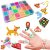 Amazon Hot fashion Selling 4000Pcs Colorful Large Hole Rainbow Glass Seed Pony Beads Letter Alphabet Beads Set 