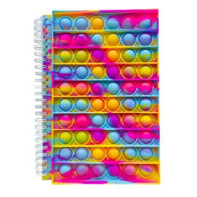 NEW Finger Bubble Silicone Cover Notebook Unzip Silicone Bubble Notebook Fidget Sensory Stress Relax Notebook