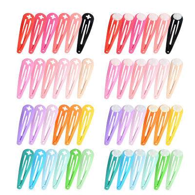 European and American Popular Paint Cross Hole Knock Bottom Color Barrettes Sticky Doll Accessories Wholesale