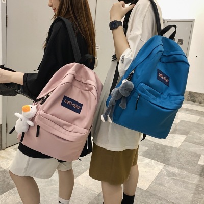 Foreign Trade Schoolbag Women's Korean-Style Harajuku Ulzzang High School and College Student Backpack Mori Style Trendy Men's Casual Backpack