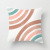 Nordic Instagram Style Colorful Stripes Pillow Super Soft and Short Plush Internet Celebrity Same Star Car Sofa and Bed Cushions