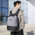 Simple Men's Backpack Travel Bag Fashion Trendy College Students Bag Trendy Business USB Rechargeable Computer Backpack
