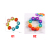 Children Squeeze Toys Anti Stress Sensory Wristband Push Bubble Bracelets Silicone Rainbow Bead Fidget Bracelet