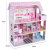 Dolls Accessories New Design Girls Pink DIY Wooden Play Furniture Big Doll House Kits Miniature DollhouseOther Dolls