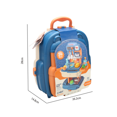 Children's convenience kitchen backpack 2021 new favorite kitchen toy backpack