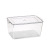 A34-36 Draining Refrigerator Storage Box Transparent Pet Stackable Food Insulation Box Kitchen Vegetable Washing Boxes
