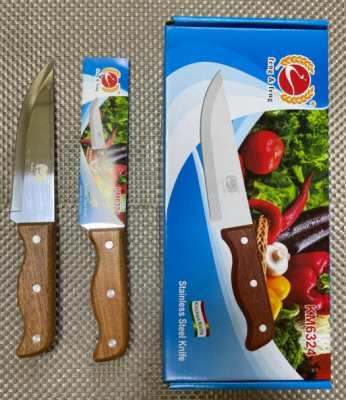 Factory Direct Sales Feng & Feng Feng Zhifeng Km6324 Wooden Handle Fruit Knife Chef Knife Kitchen Knife