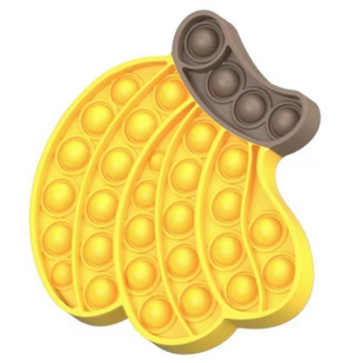 Cartoon Desktop Ball Toy Stress Relief Fruits Bubble Squeeze Toys Kids Autism Fruit Sensory Fidget Toys