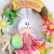Easter Rabbit Garland Scarecrow Kindergarten Colorful Animal Children Creative Cute Bunny