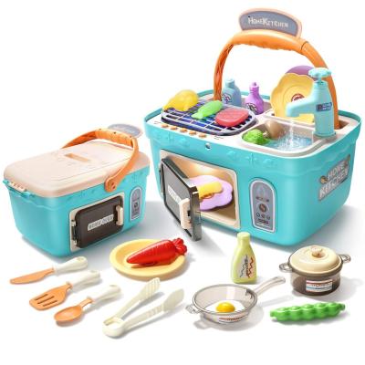 2021 high-level children multi-function game puzzle toys pretended kitchen toy set