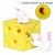 Funny mice and cheese squeeze toys, bouncy mice hidden in cheese holes, latex decompression toys