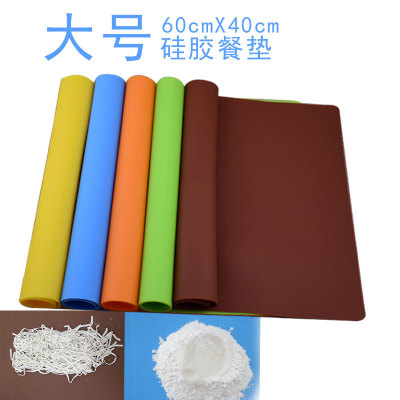 40*60 Large Soft Silicone Dining Table Cushion Flat Chopping Board Children Student Insulation Tableware Mat Laptop Table Mat